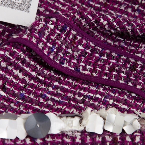 CHANEL Tweed Pearls Jacket Coat size 40/4 CHIC! - Picture 6 of 11